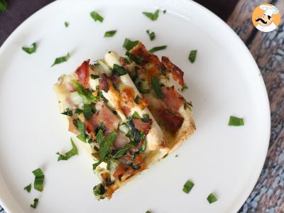 Que faire avec des tortillas? Gratin au jambon, épinards et mozzarella façon crinkle cake - photo 6