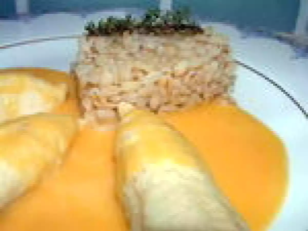 Quenelles de volaille à la crème de potiron