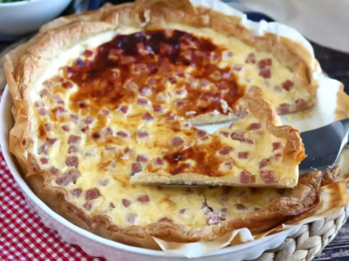 Quiche allégée au jambon, fromage et yaourt! - photo 3