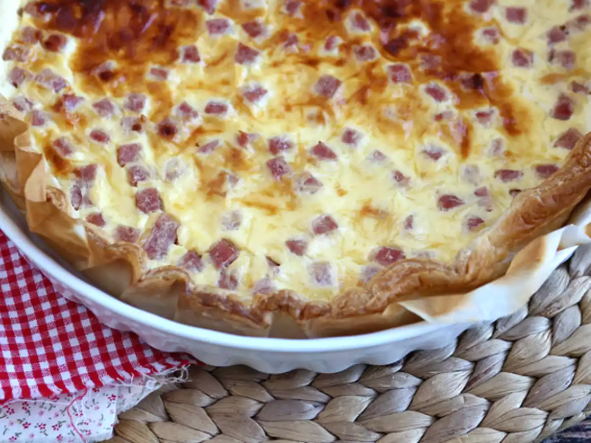 Quiche allégée au jambon, fromage et yaourt! - photo 4