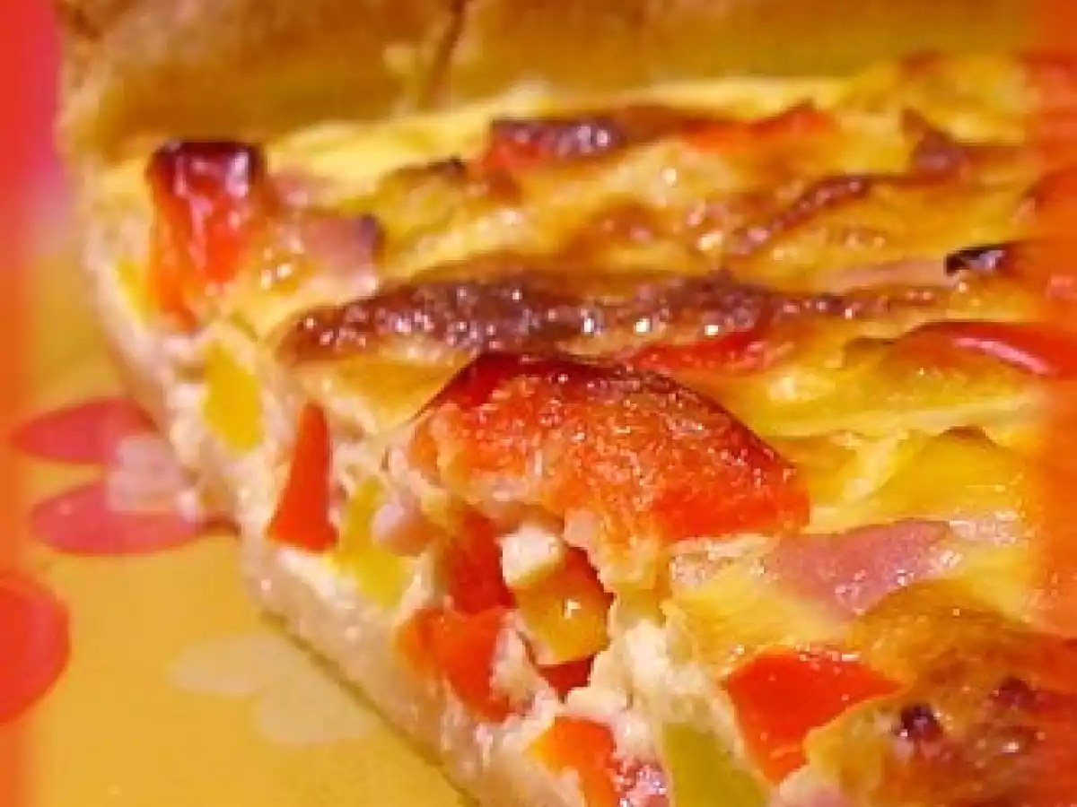 Quiche aux trois poivrons