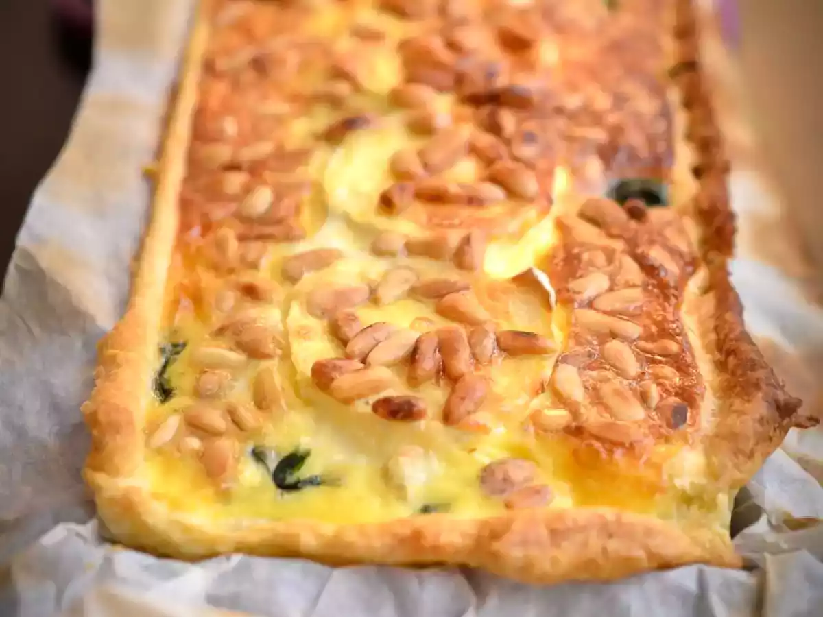 Quiche épinard chèvre pignons de pin - photo 4