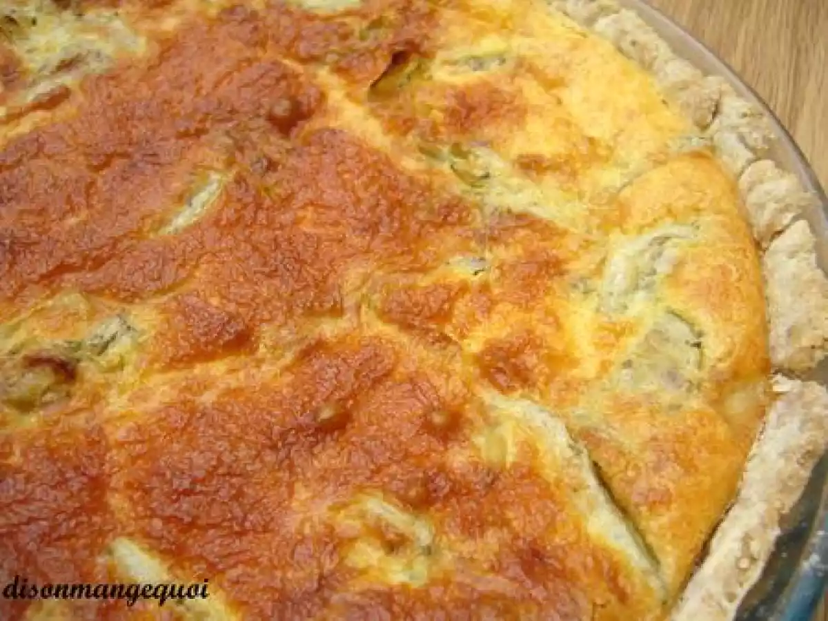 Quiche italienne fondante aux artichauts et au mascarpone