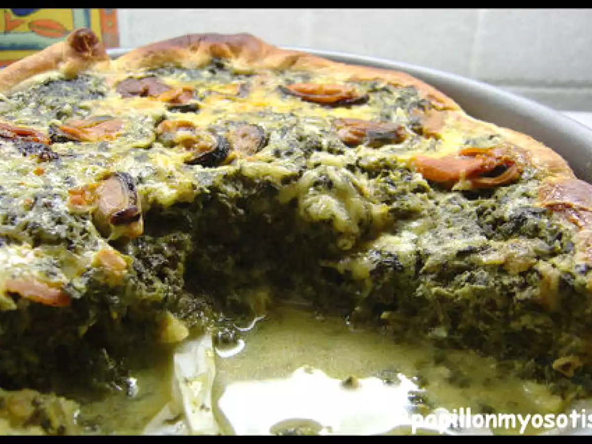 QUICHE MARINIERE (EPINARD & MOULES) -- BONNE ANNEE 2009 A TOUS ! - photo 2