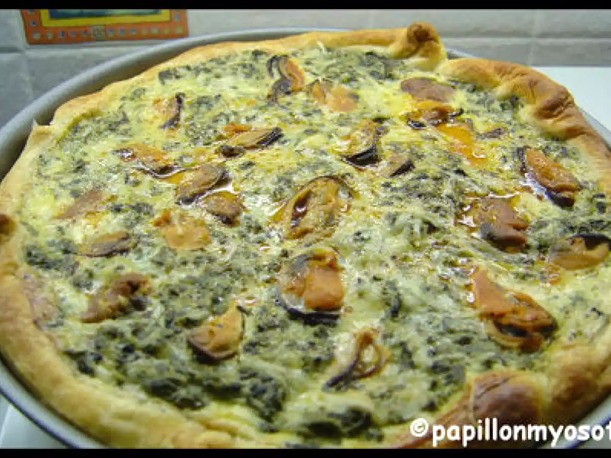 QUICHE MARINIERE (EPINARD & MOULES) -- BONNE ANNEE 2009 A TOUS ! - photo 3