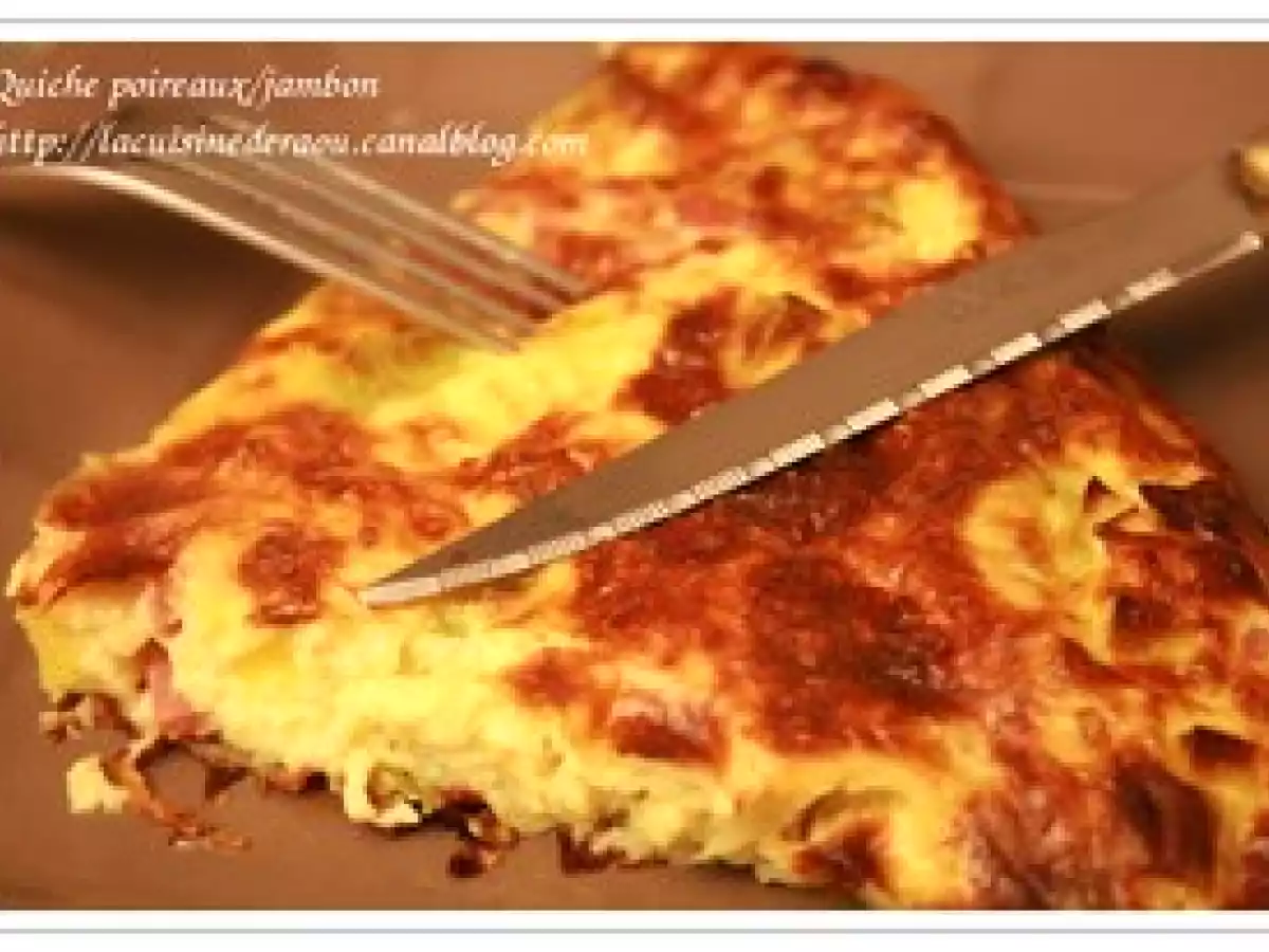 Quiche poireaux/jambon et curry - photo 2