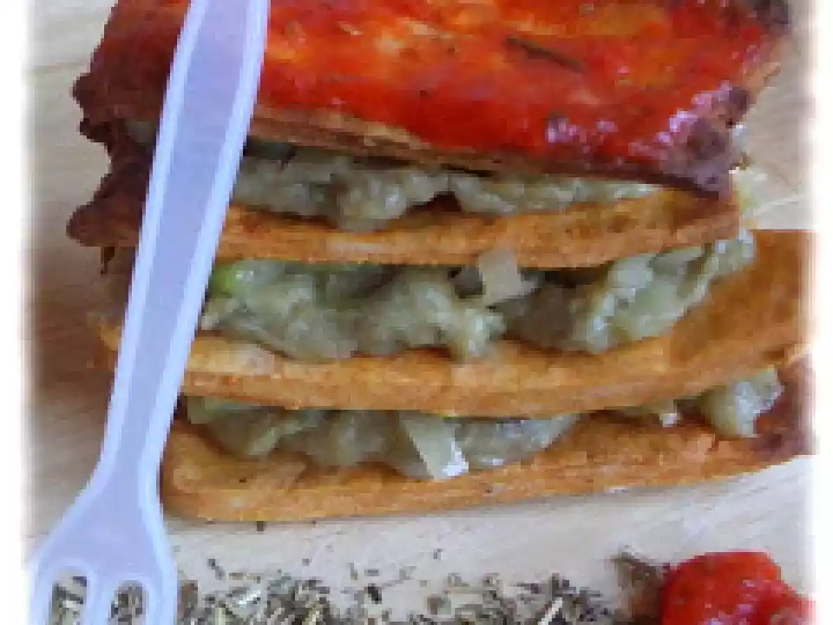 Ratatouille Provençale recomposée en Millefeuille salé