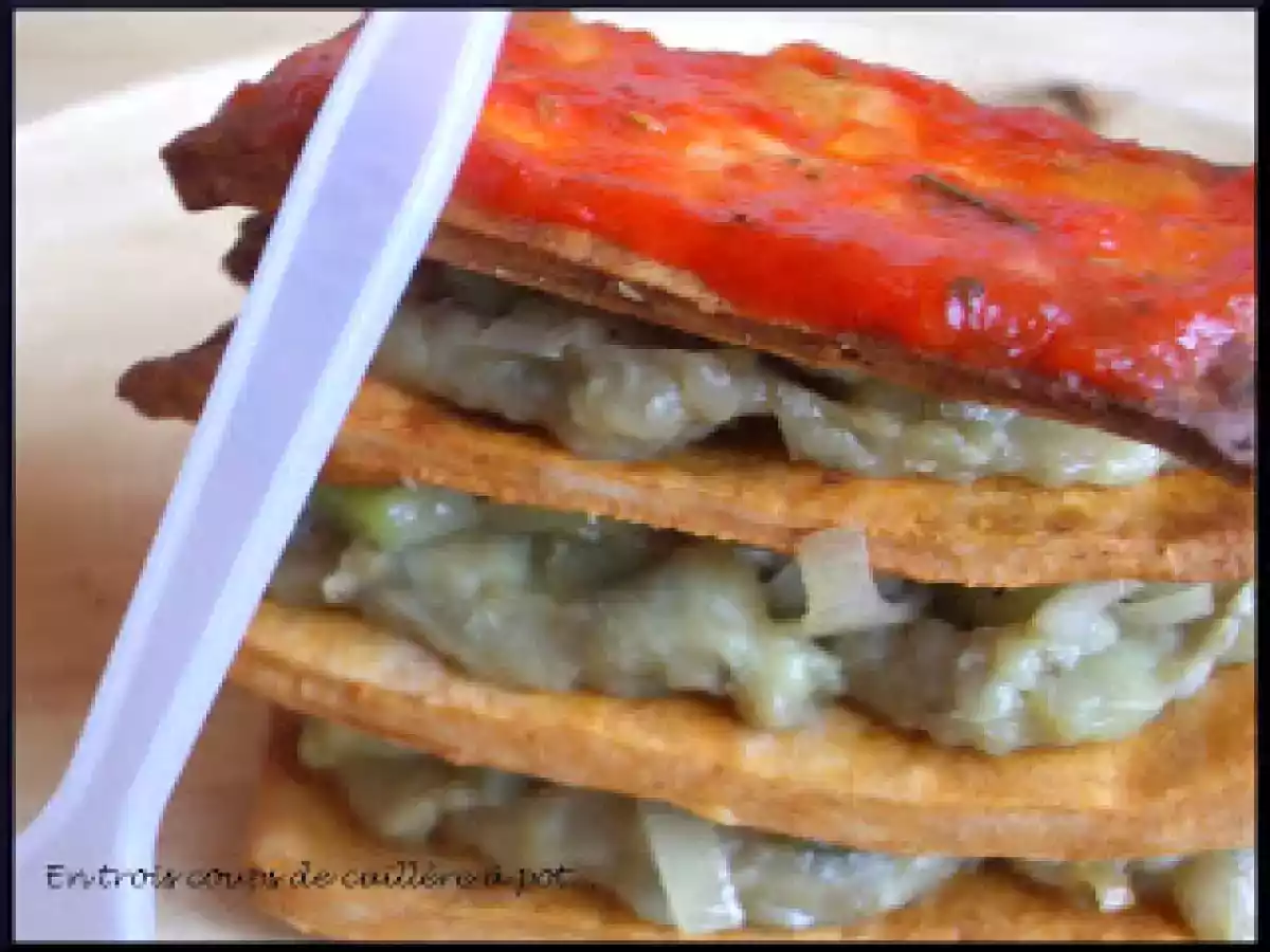 Ratatouille Provençale recomposée en Millefeuille salé - photo 3