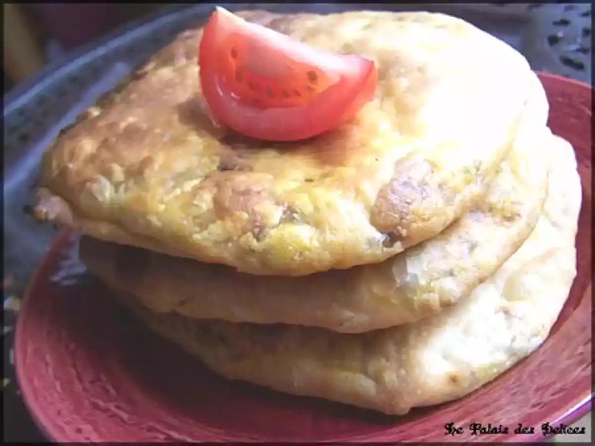 Rghaif del ferran, Msemens farcis / Mhajebs au four ( Maroc ) - photo 2