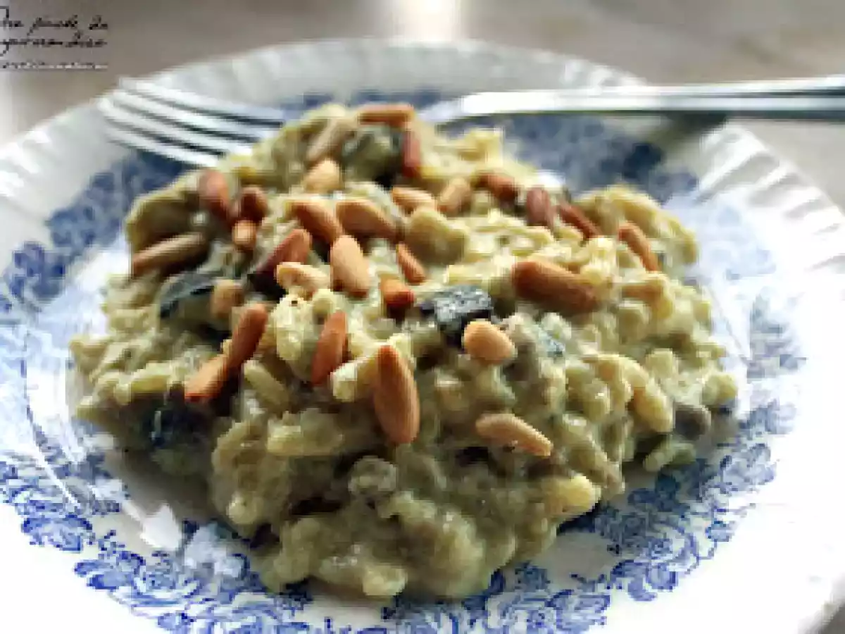 Risotto à l'aubergine