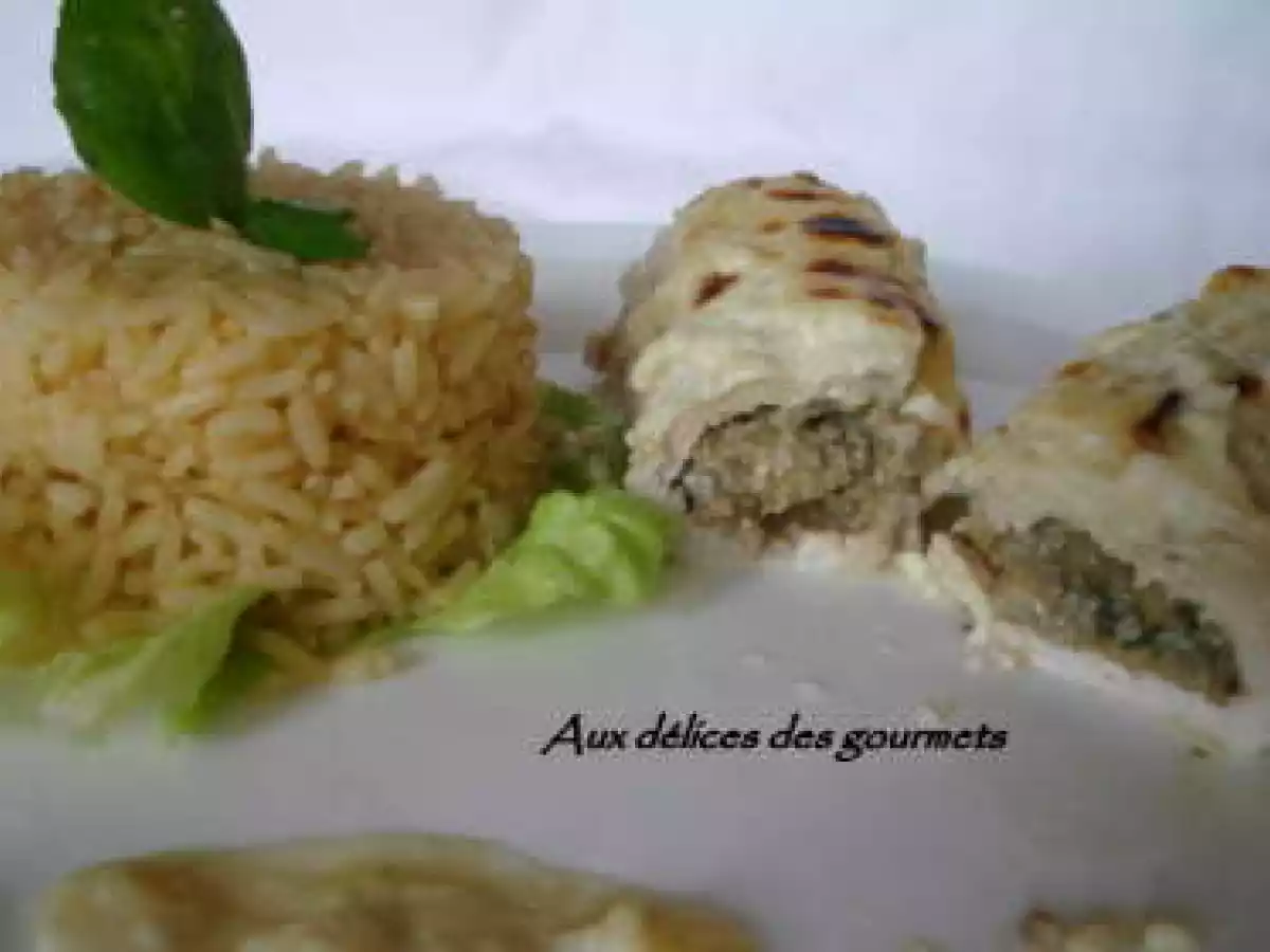 roulades de dinde gratinées