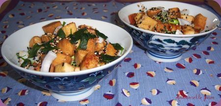 Salade Au Tofu Graines Germ Es Et F Ves Recette Ptitchef