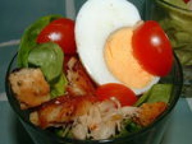 Salade César au poulet en verrine - photo 3