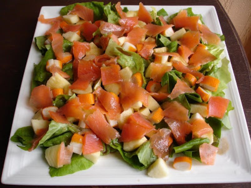 Salade Composee Au Saumon Fume Recette Ptitchef
