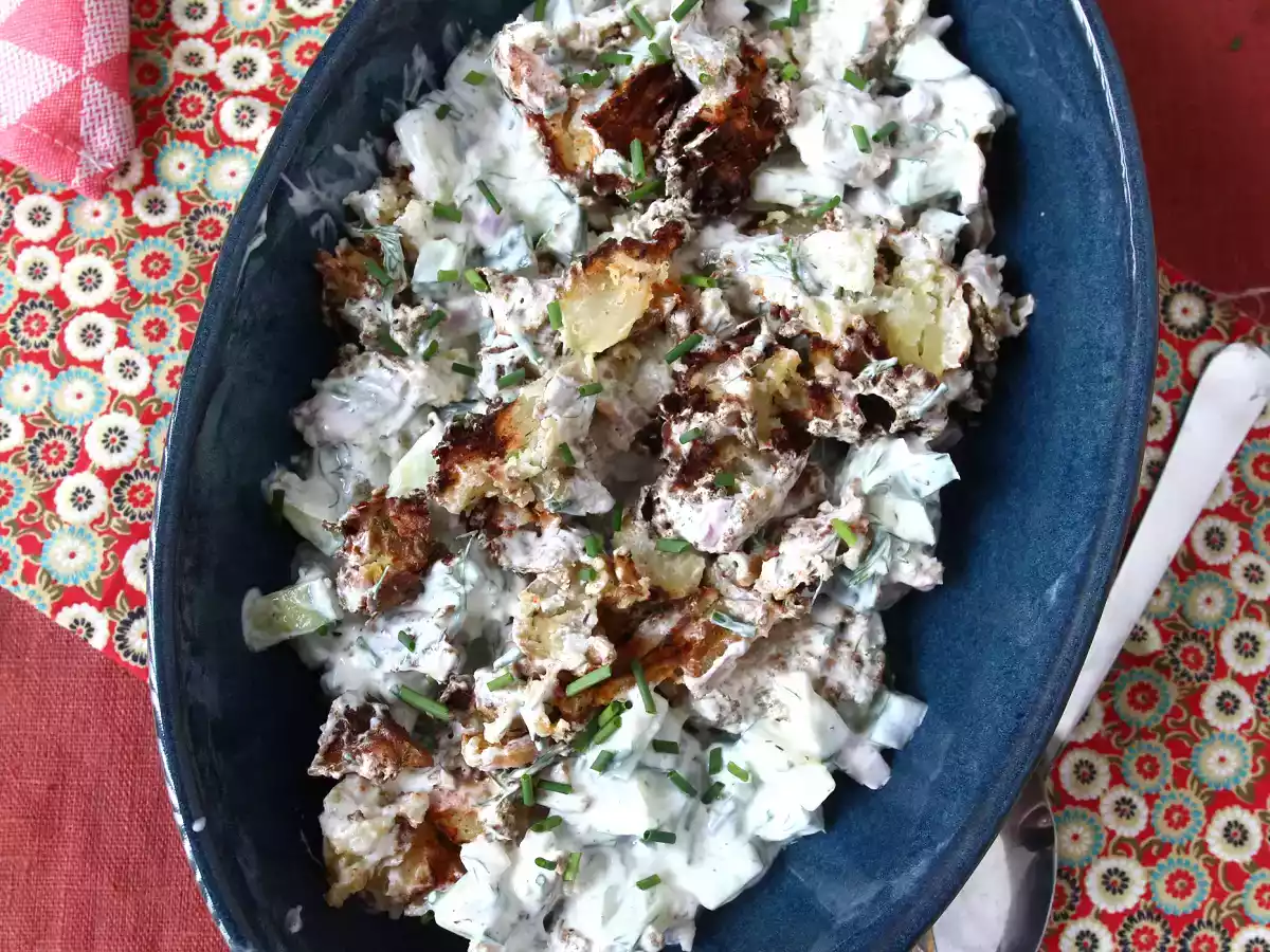 Salade de concombre et pommes de terre croustillantes - photo 2