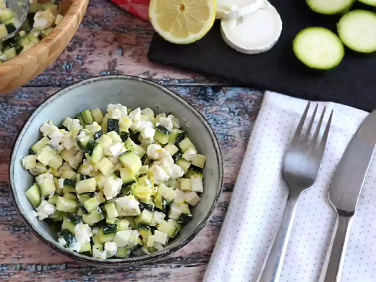 Salade de courgettes, chèvre et citron - photo 3