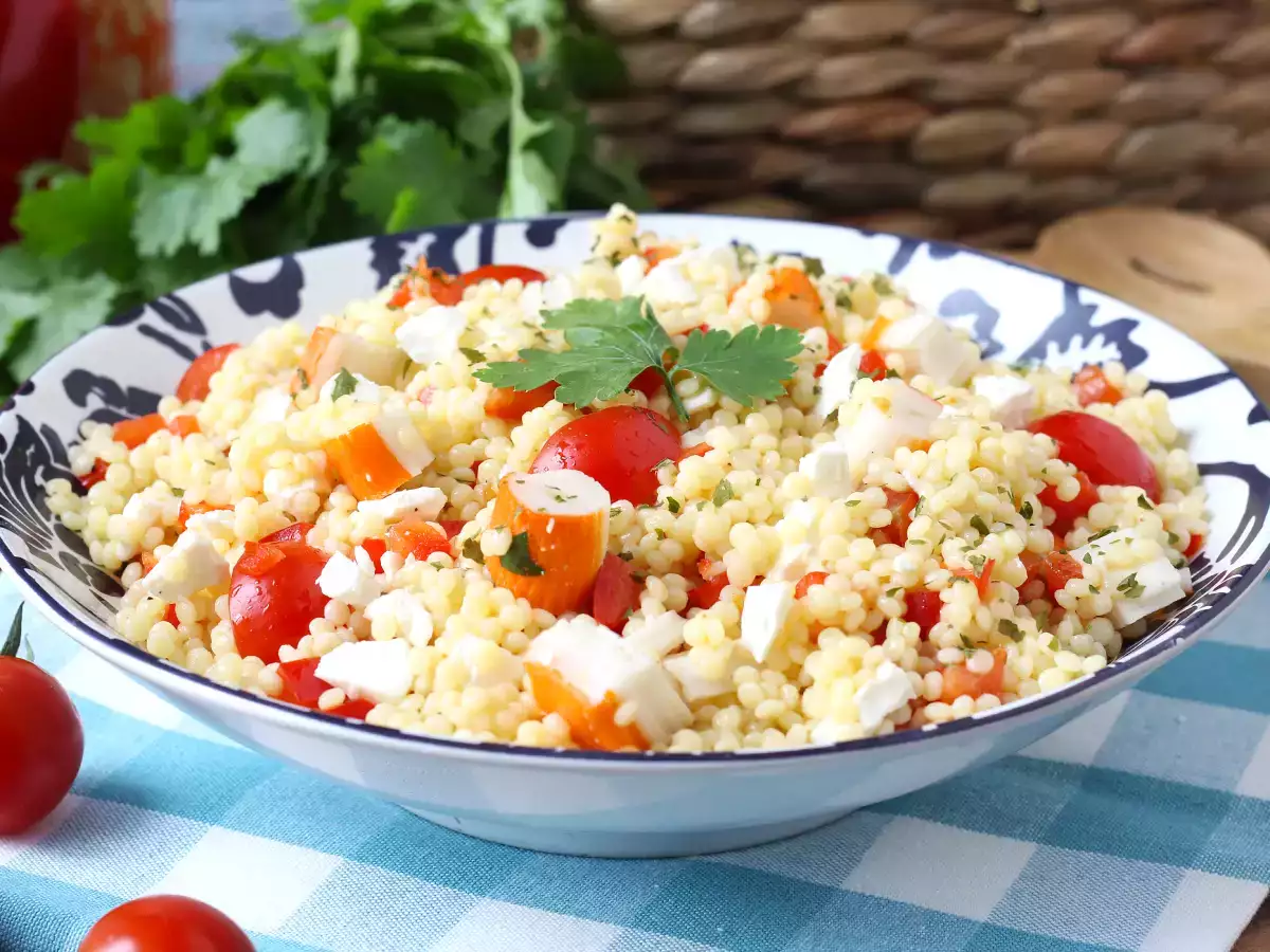 Salade de couscous perlé au surimi : fraîche, facile et parfaite pour l’été - photo 6