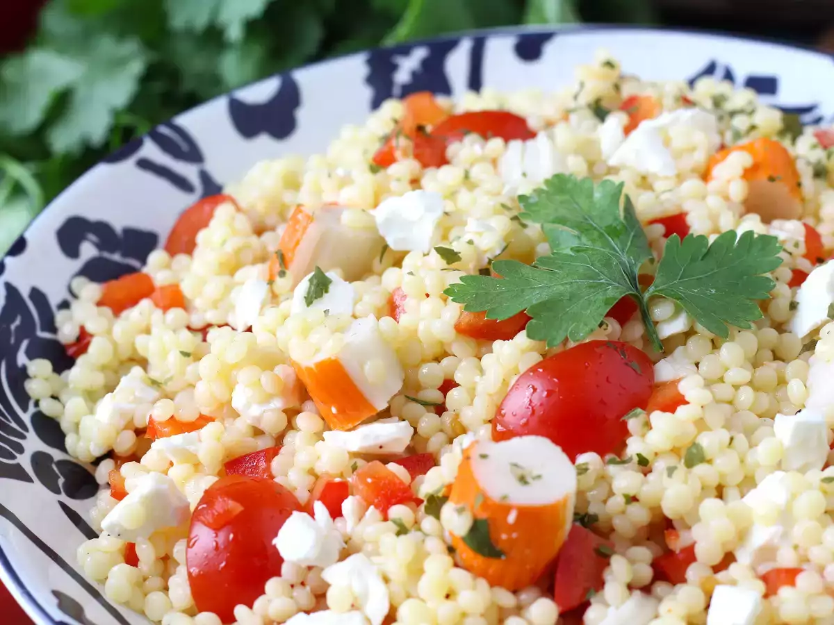 Salade de couscous perlé au surimi : fraîche, facile et parfaite pour l’été - photo 5
