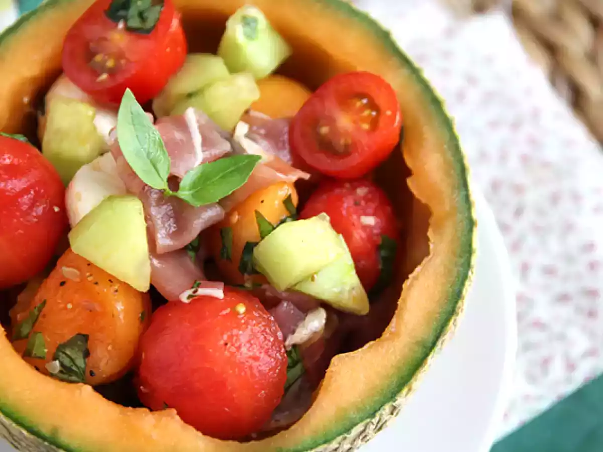 Salade de melon dans un melon - photo 5