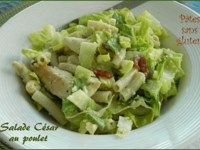 Salade de pâtes au poulet à la César, sans gluten