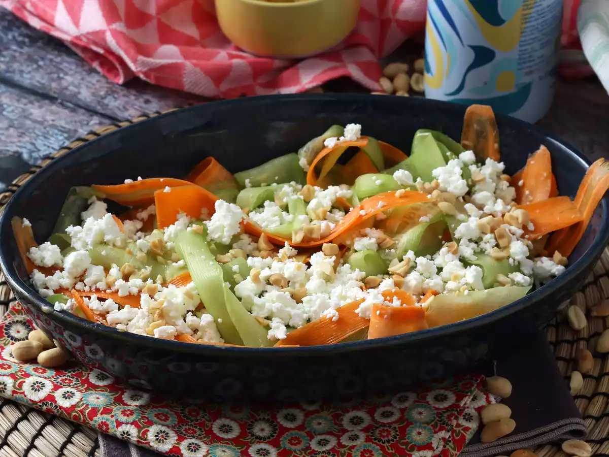 Salade de tagliatelle de légumes et sa sauce à la cacahuète - photo 3
