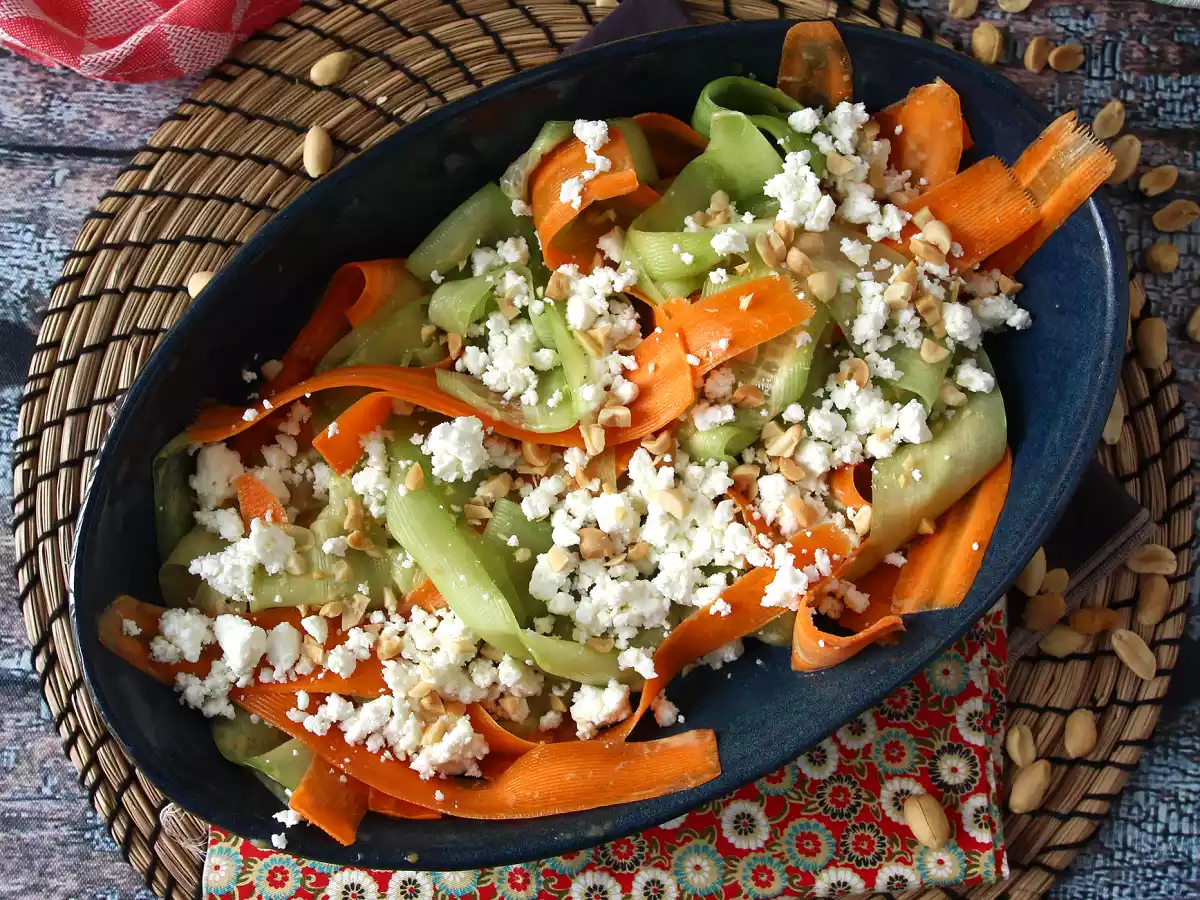 Salade de tagliatelle de légumes et sa sauce à la cacahuète - photo 5