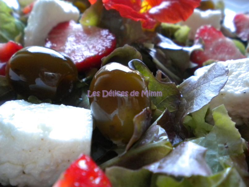 Salade estivale feta, fraises et olives confites, vinaigrette vanillée - photo 5