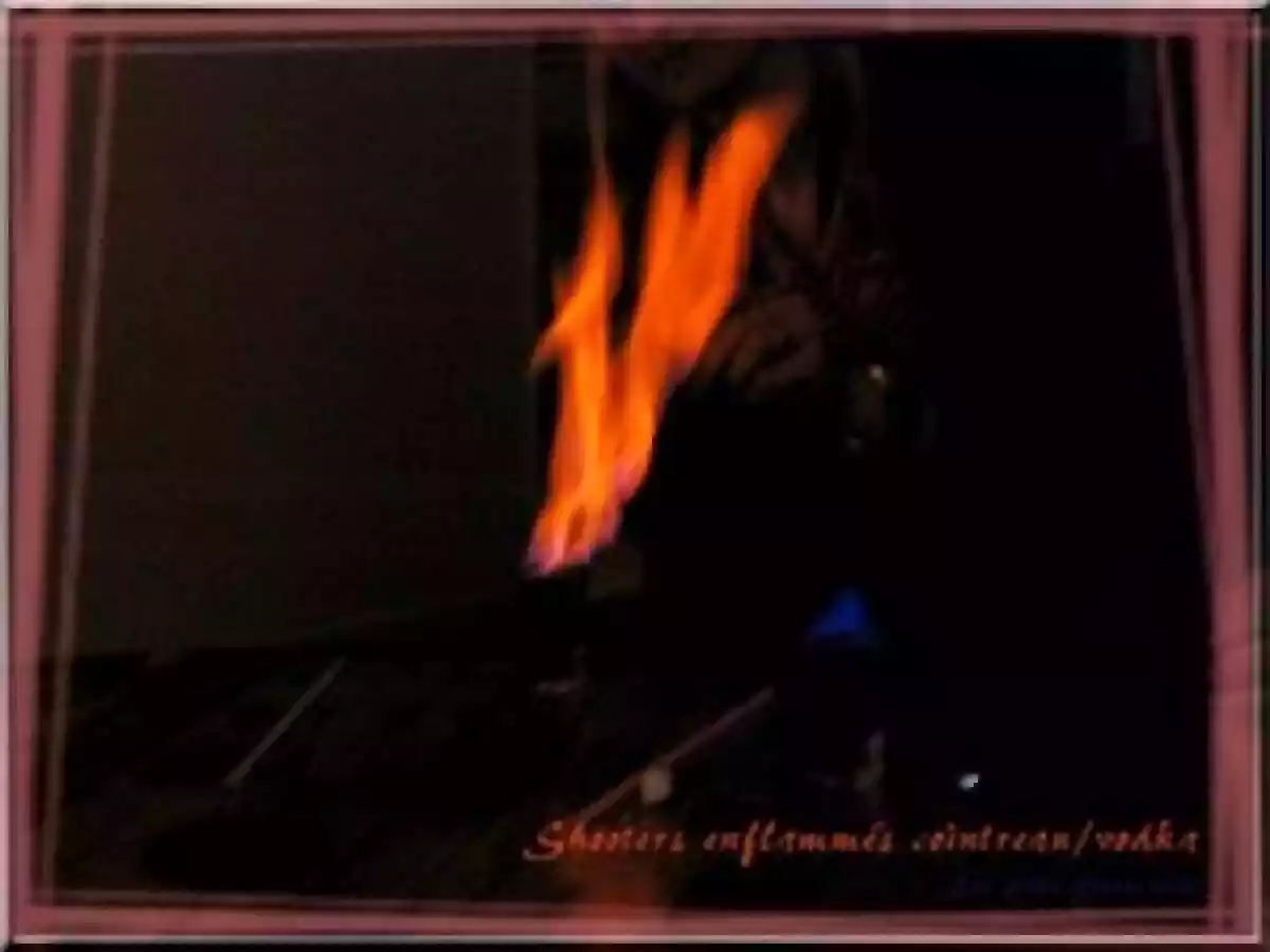 Shooters enflammés vodka/cointreau