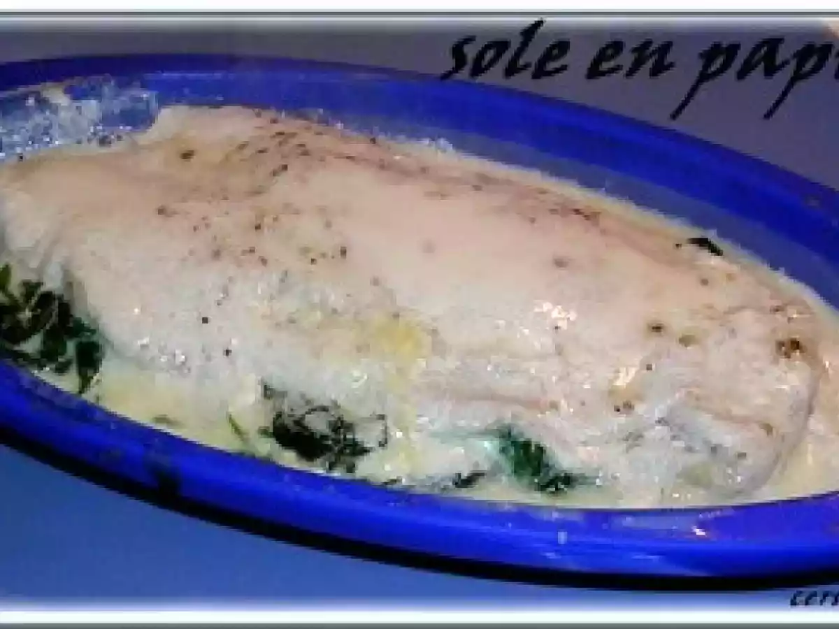 SOLE AUX EPINARDS EN PAPILLOTES