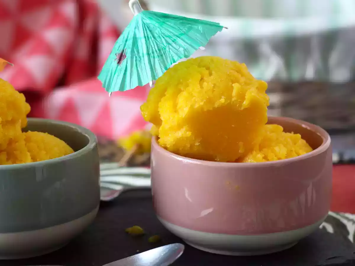 Sorbet mangue citron vert avec seulement 3 ingrédients et prêt à déguster en 5 minutes! - photo 6