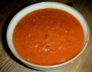 Soupe à la tomate en boite (recette express facile), Recette