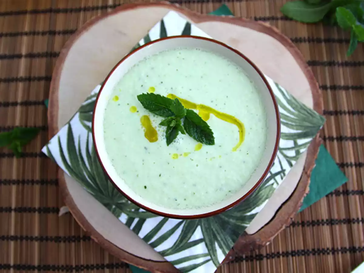 Soupe froide de concombre et menthe - photo 2