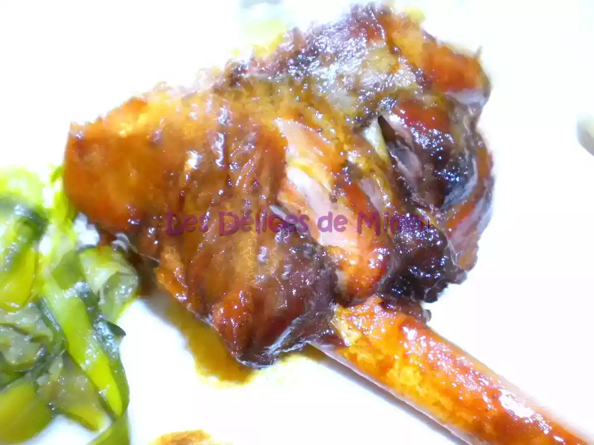 Souris d'agneau caramélisées au miel - photo 2