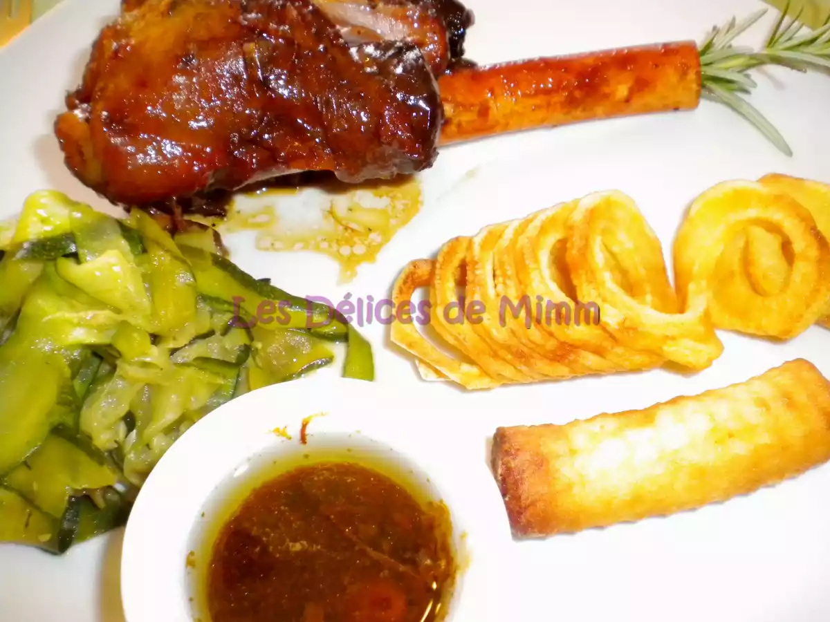 Souris d'agneau caramélisées au miel - photo 3