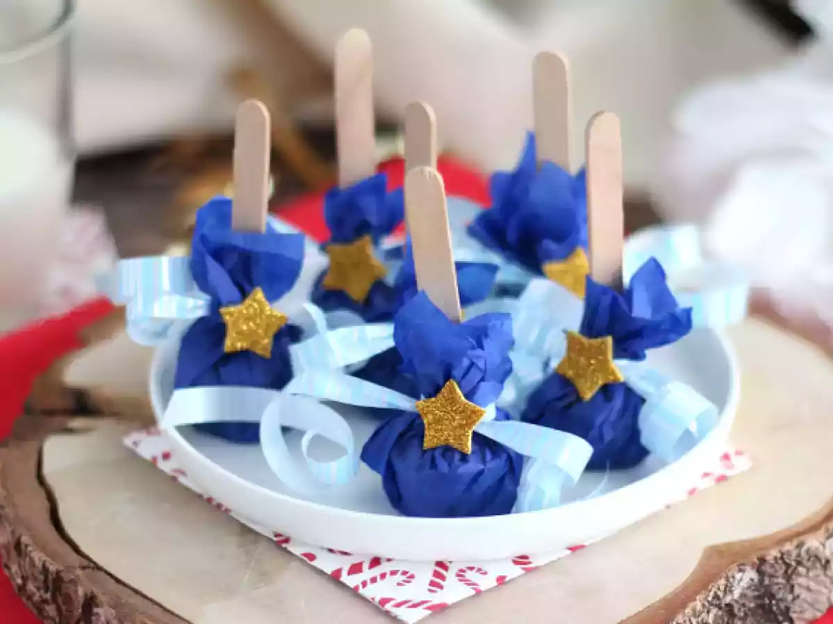 Sucettes pour chocolat chaud: chocolat blanc + speculoos