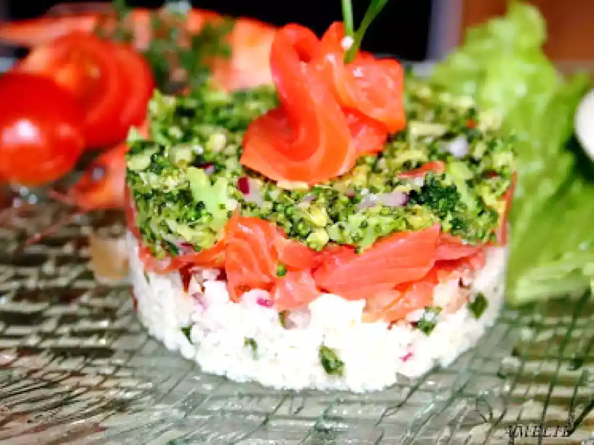TABOULE DE CHOU-FLEUR AU SAUMON FUME