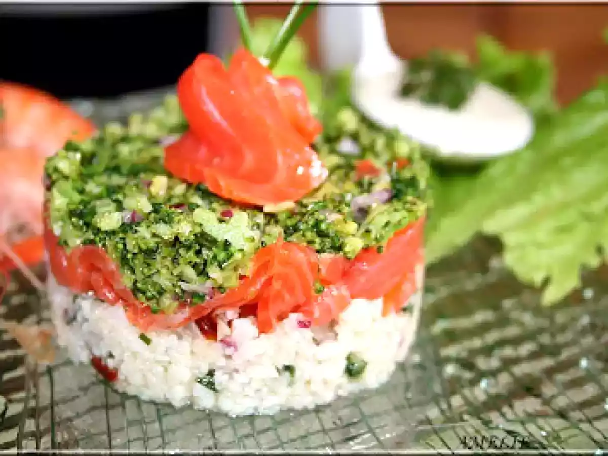 TABOULE DE CHOU-FLEUR AU SAUMON FUME - photo 2