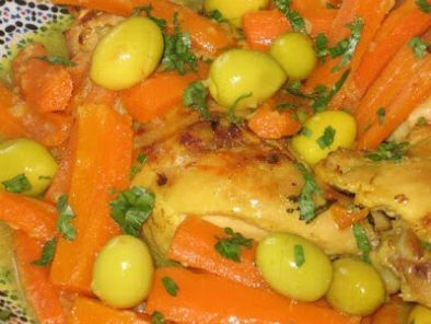 Tajine de poulet aux carottes - Recette Ptitchef