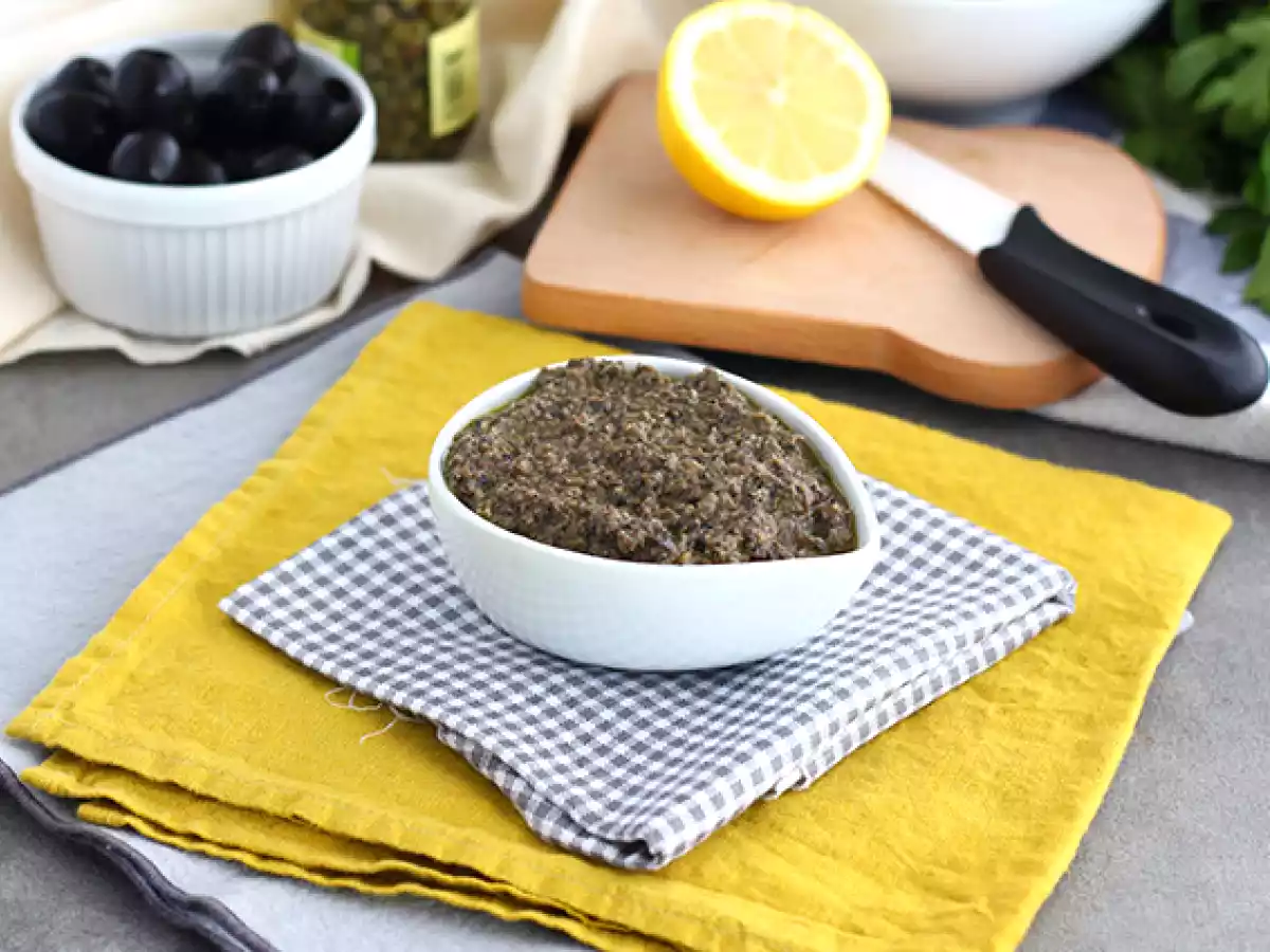 Tapenade rapide aux olives noires