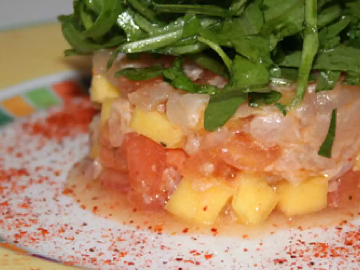 Tartare de daurade à la mangue