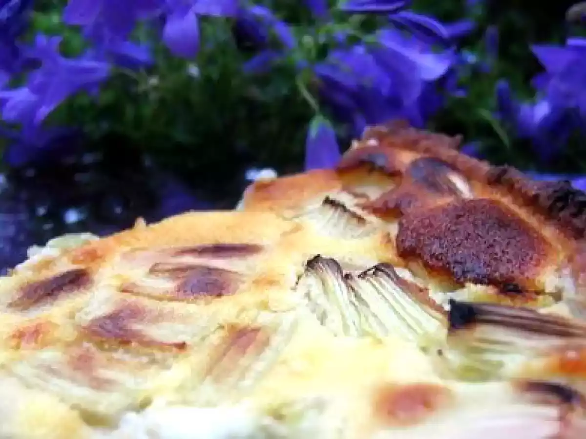 Tarte à la rhubarbe au fromage blanc - photo 2