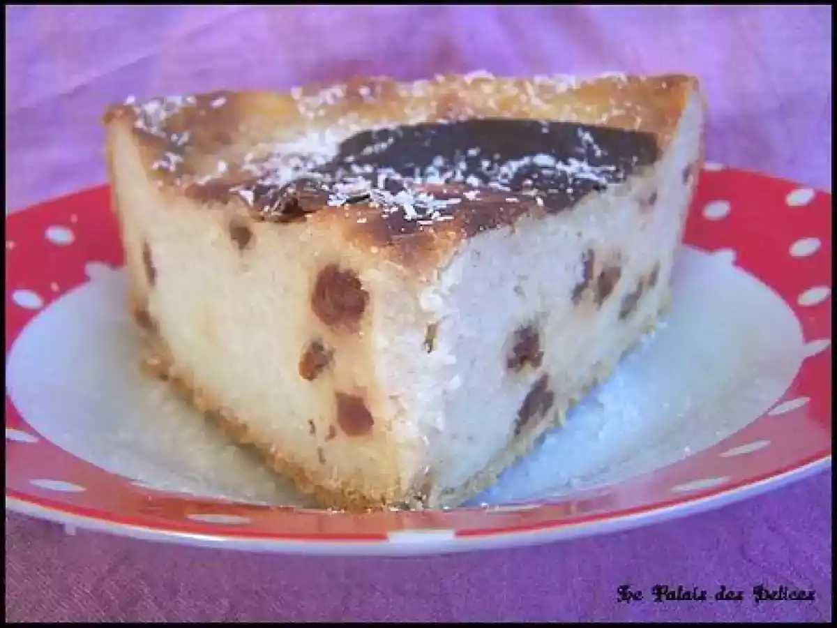 Tarte au flan au lait de coco