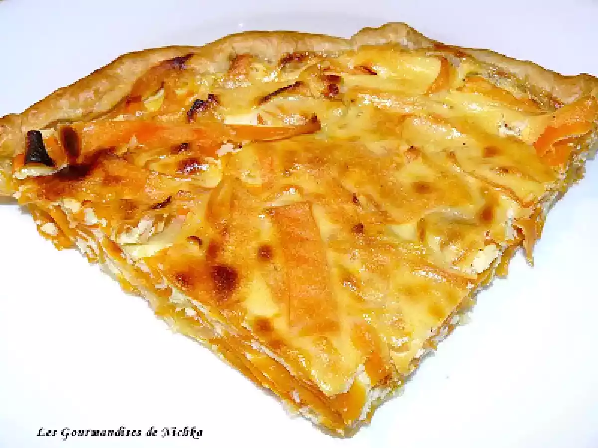 Tarte aux carottes, ricotta et au sirop d'érable