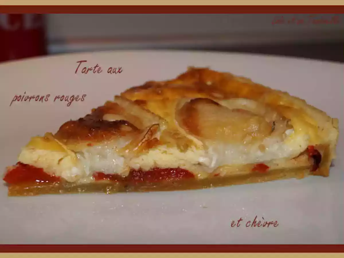 Tarte aux poivrons grillés et chèvre - photo 2