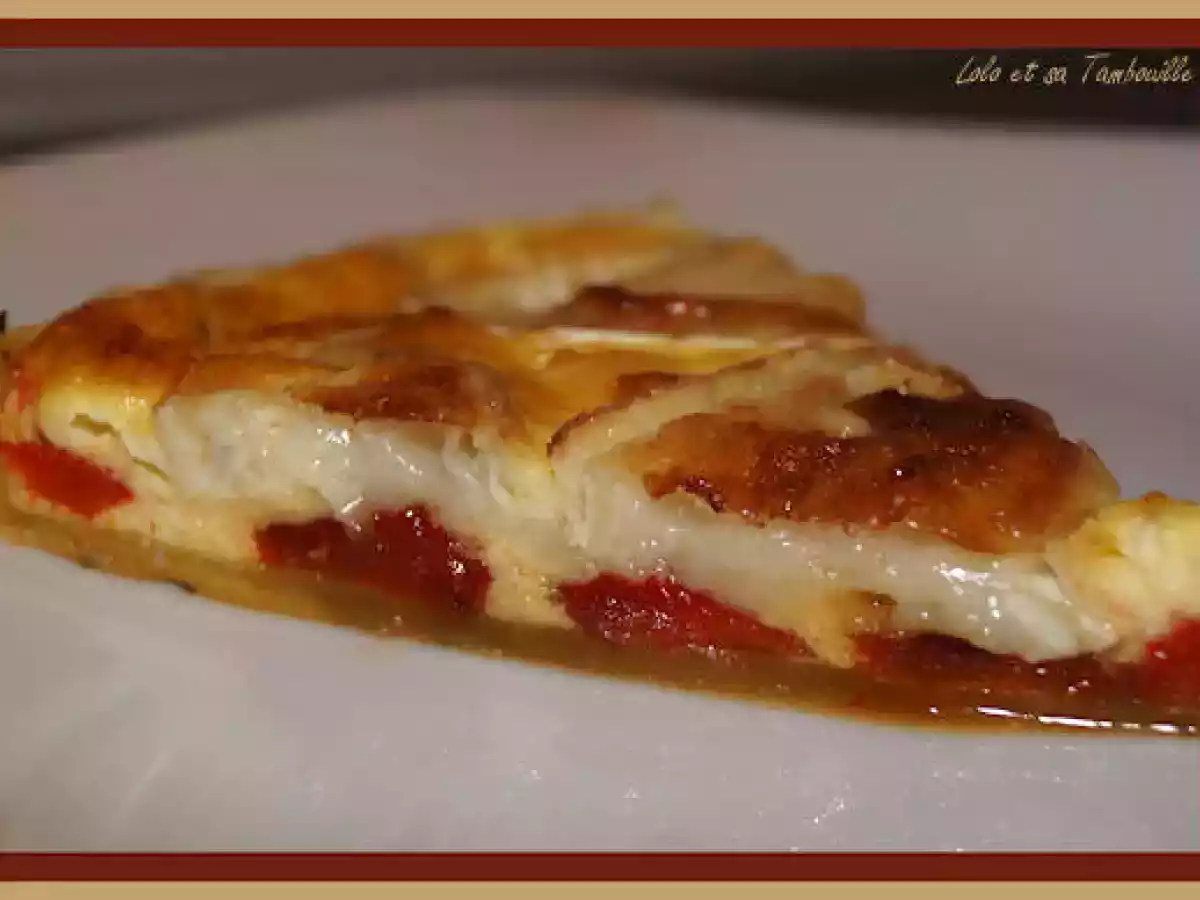 Tarte aux poivrons grillés et chèvre - photo 3