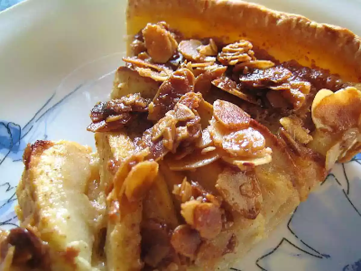 Tarte aux pommes croustillante à la crème de cannelle!!!!