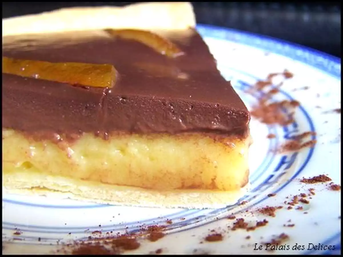 Tarte crémeuse à l'orange et au chocolat - photo 3