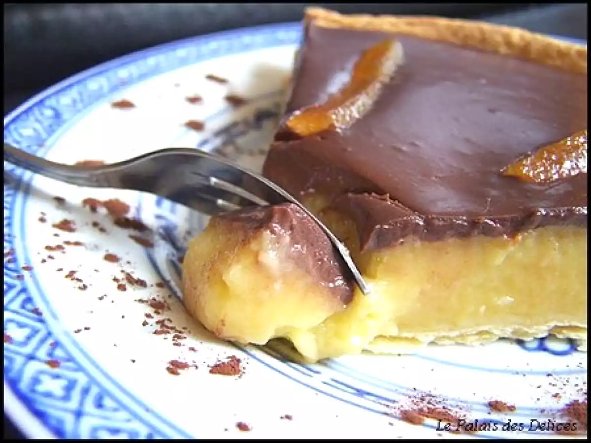 Tarte crémeuse à l'orange et au chocolat - photo 4