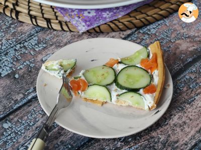 Tarte d'été super rafraichissante: ricotta, concombre et saumon fumé - photo 2