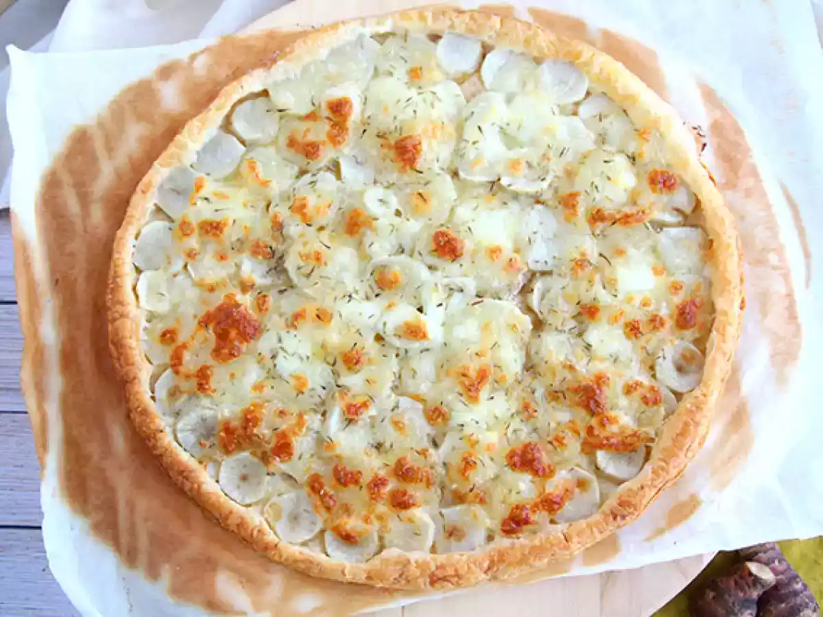 Tarte feuilletée aux topinambours - photo 2